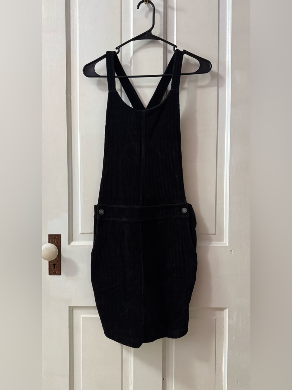 Wallflower Black Corduroy Pinafore Jumpsuit